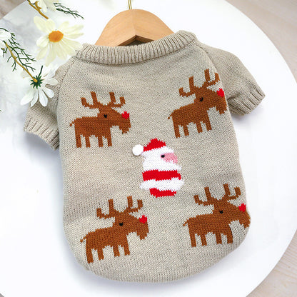 Christmas Dog Sweater Festive Pet Clothes for Winter