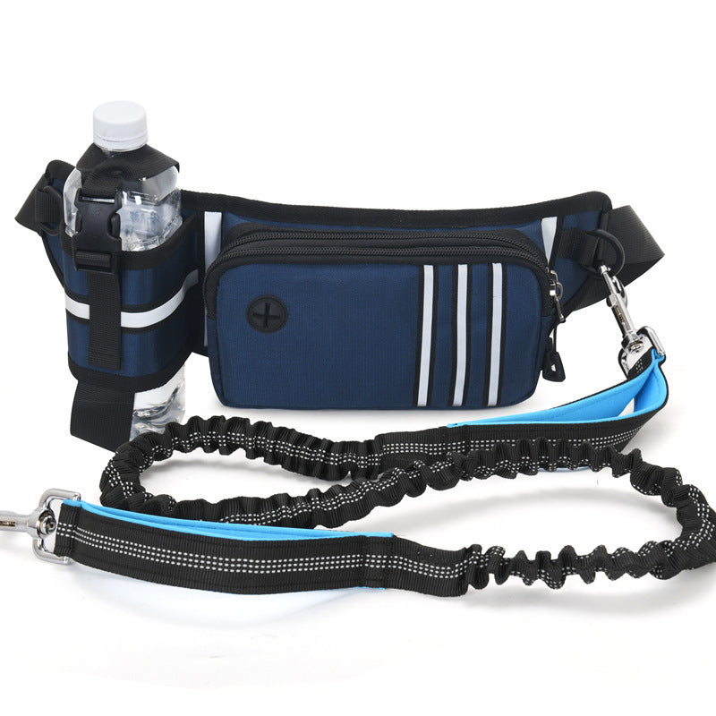 Outdoor Sports Mobile Phone Pet Dog Leash Anti-collision Dog Walking Artifact Fitness Running Kettle Waist Bag