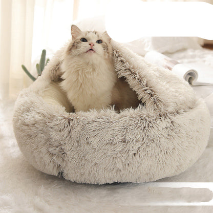 Cozy Cocoon Dog & Cat Pet Bed – Comfortable and Calming