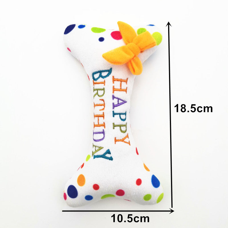 Cute Dog Birthday Cake Plush Toy