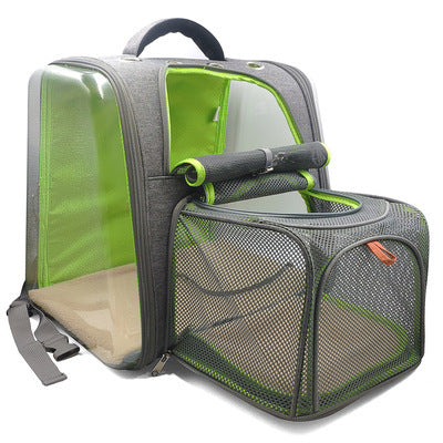 Transparent Pet Backpack with Ventilation for Travel