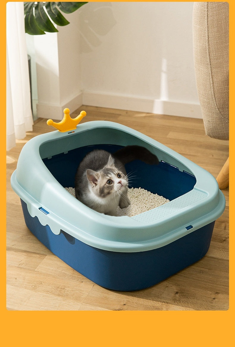 Crown Litter Box Oversized Full Semi-enclosed