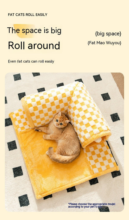 Duokete Cathouse Doghouse Autumn And Winter Warm Tunnel