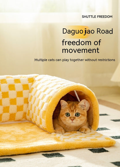 Duokete Cathouse Doghouse Autumn And Winter Warm Tunnel