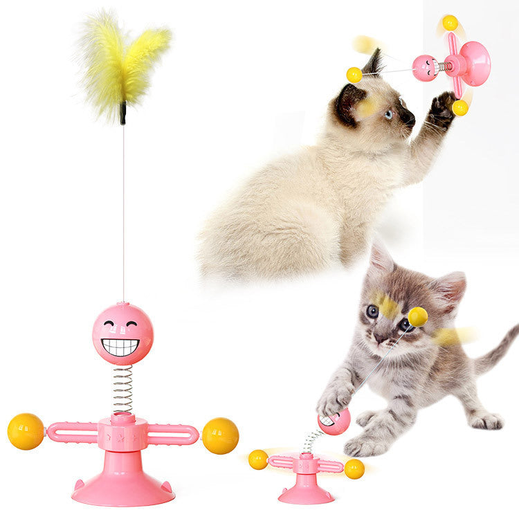 Cat Turntable Cat Windmill Toy Glowing Toy