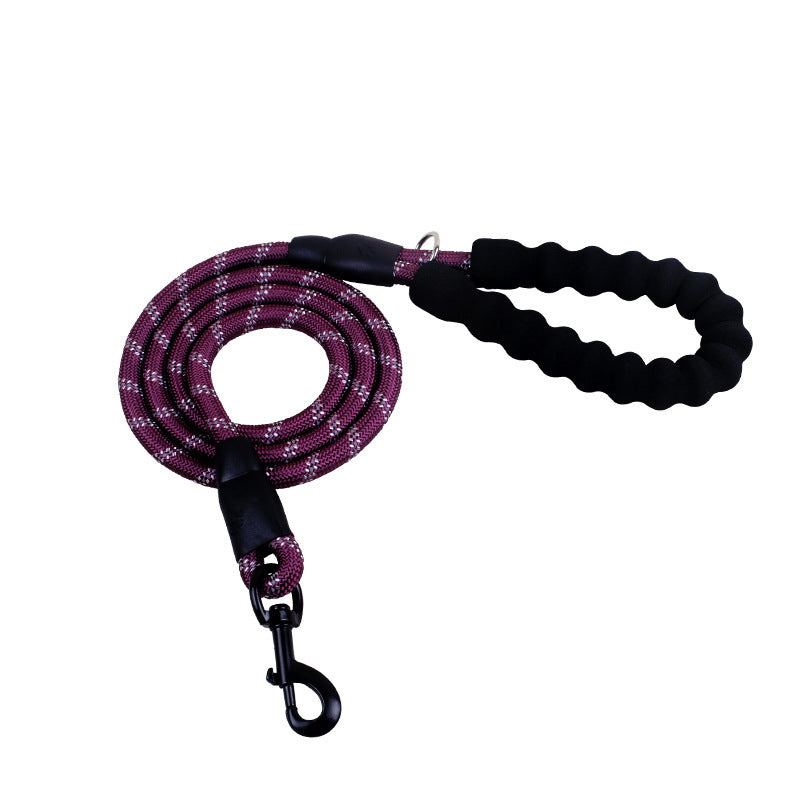 Reflective Dog Leash – Nylon Rope for Walking and Training Dogs