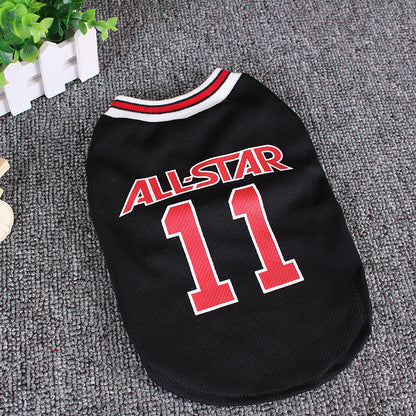 Sporty Soccer Dog Jersey for Summer and Outdoor Activities