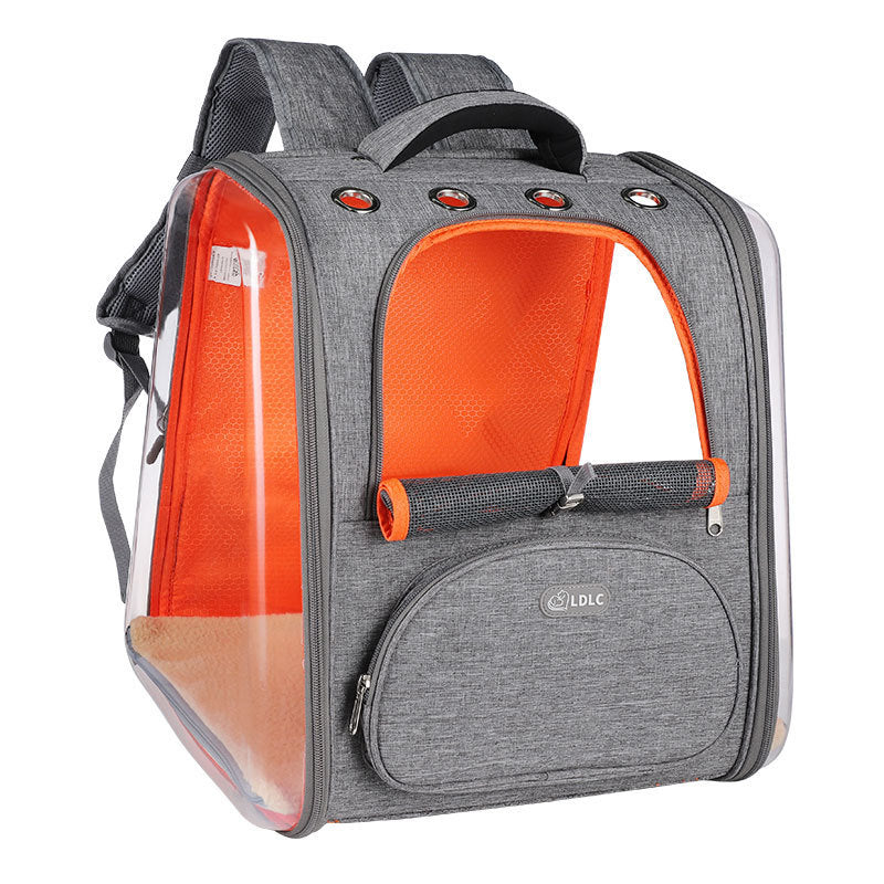 Transparent Pet Backpack with Ventilation for Travel