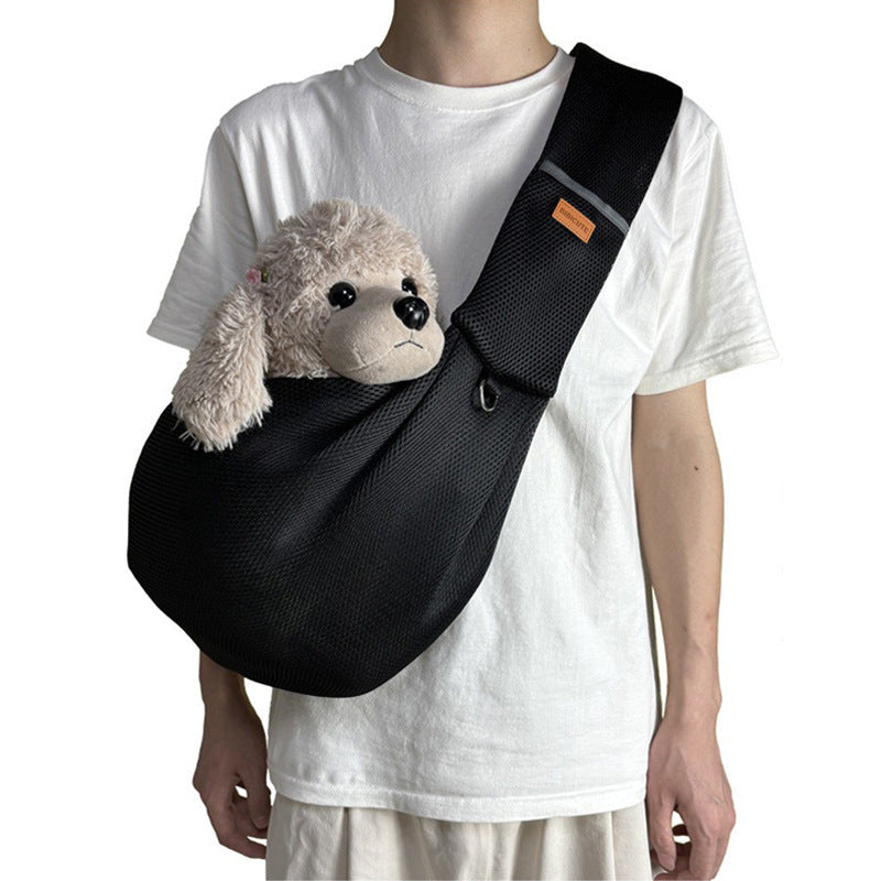 Portable Breathable Pet Outing Cross-body Bag