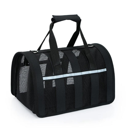 Portable Space Capsule Pet Bag with Geometric Pattern