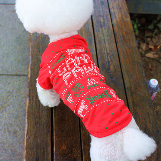 Christmas Themed Teddy Dog Clothing