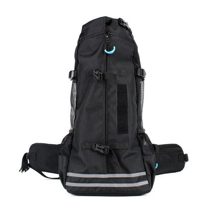 Expandable Pet Backpack Carrier Breathable Travel Bag