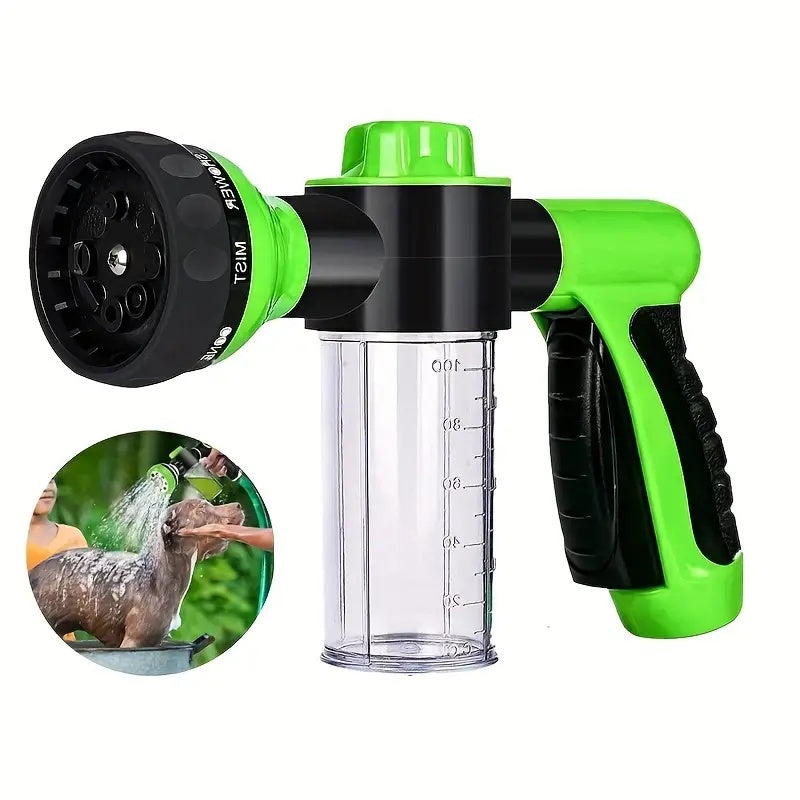 Pet Dog Wash Outdoor,  High-Pressure Pet Shower Sprayer Dog Shower Brush And Pet Grooming Comb For Watering Flowers, Car Washing, Pet Bathing