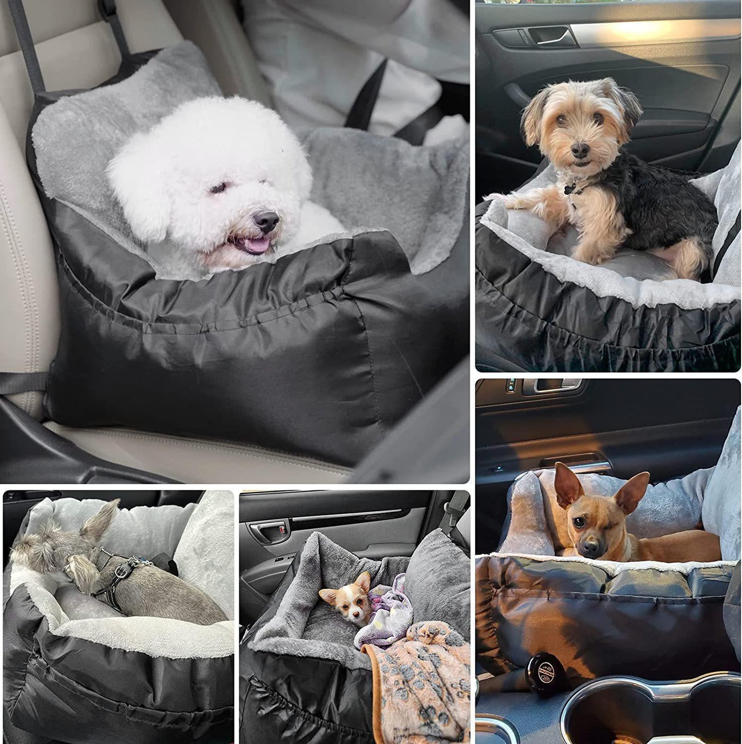 Comfortable Pet Car Seat for Dogs - Travel Kennel