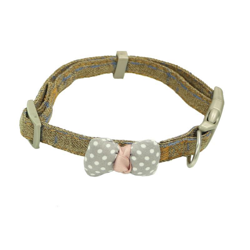 Gentleman Cotton Cored Polka Dot Bow Cat Collar