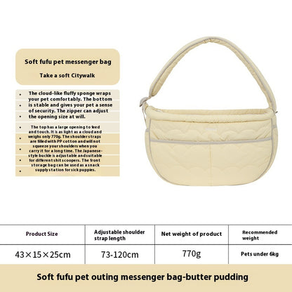 Portable Outdoor Lightweight Adjustable Pet Messenger Bag