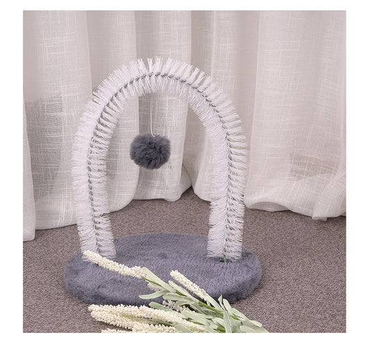 Plush Cat Grooming Brush for Itchy Relief