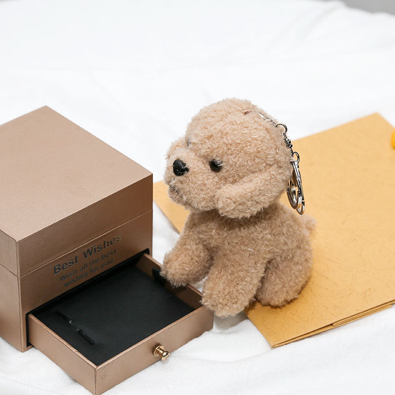 Poodle Plush Pendant Cartoon Puppy Key Chain