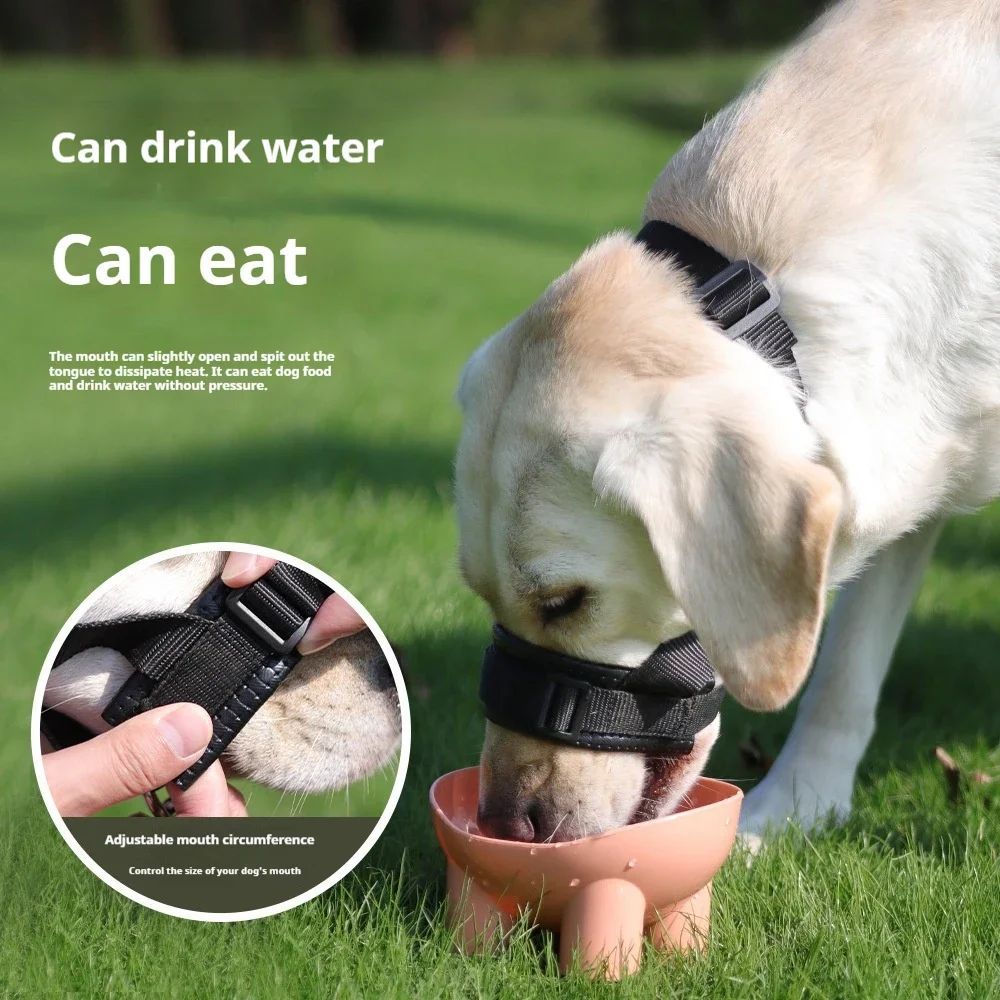 Dog Muzzle Adjustable Anti-bite Anti-barking Dog Muzzle Thickened Soft Foam Anti-feeding Dog Muzzle