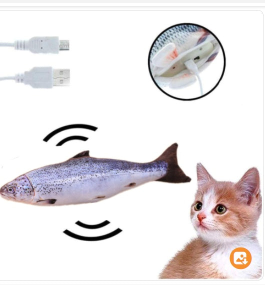 Cat toy simulation fish