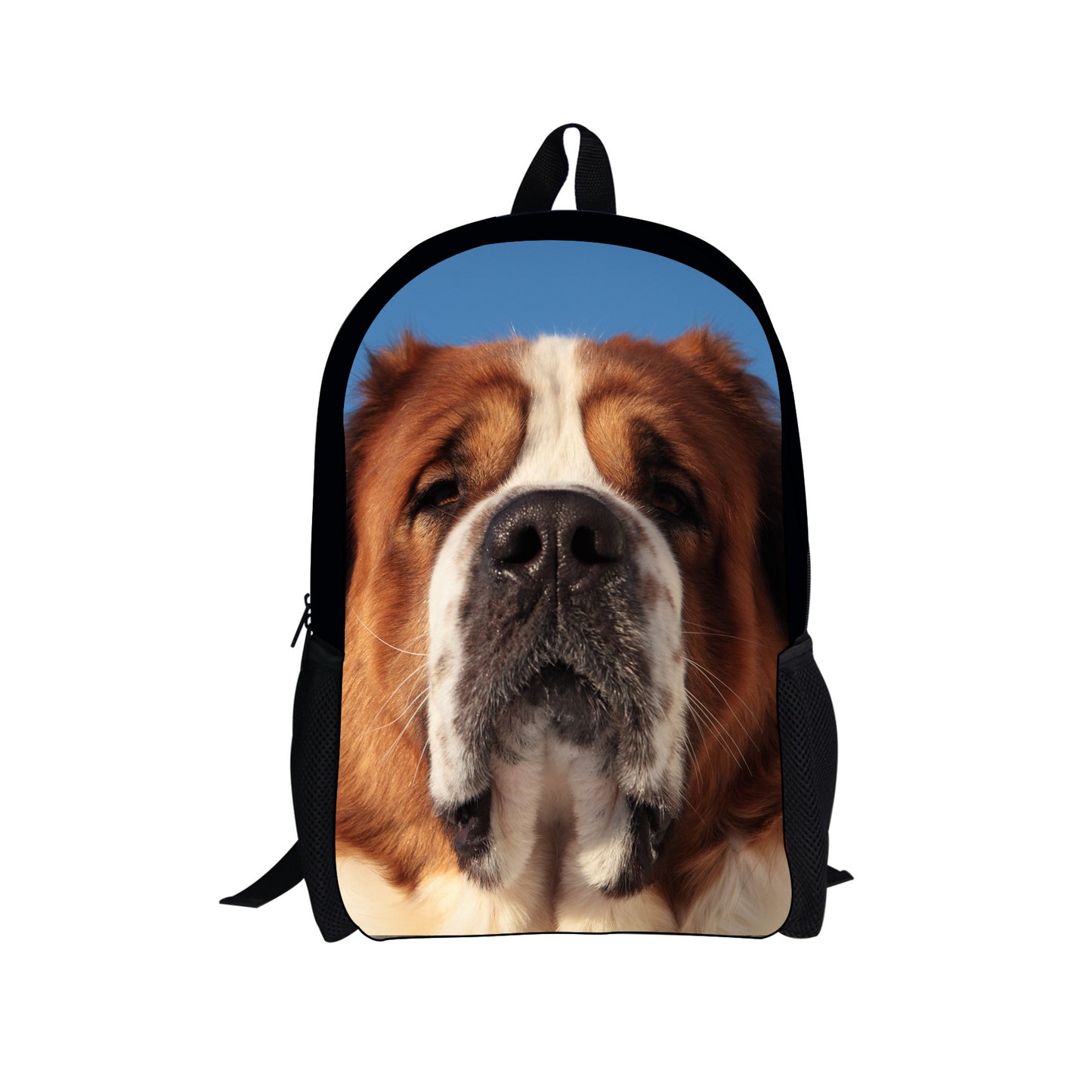 Cute printed dog waterproof backpack for elementary school students