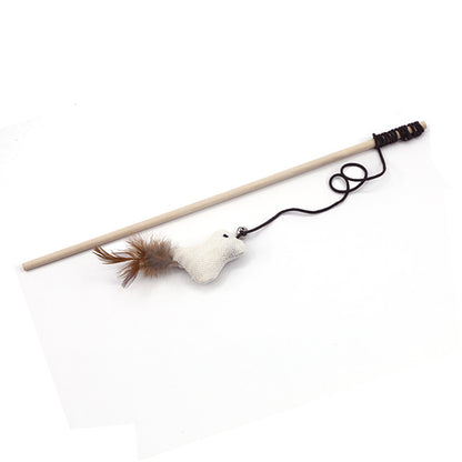 Funny Cat Stick Bite-Resistant Toy – Interactive Wooden Stick with Multiple Designs