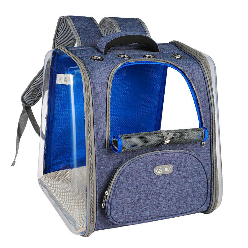 Transparent Pet Backpack with Ventilation for Travel