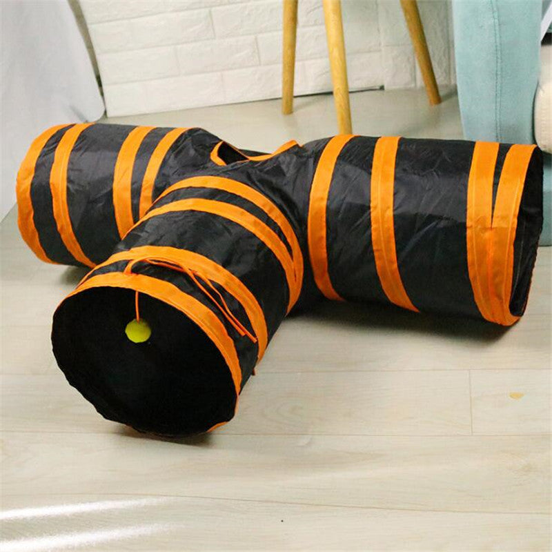 Collapsible cat tunnel