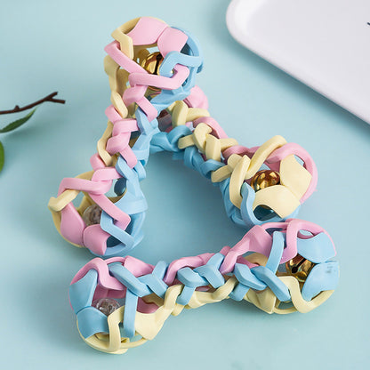 Dog Toy Macaron Woven Toy Can Sound And Shine