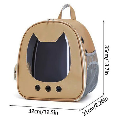Cat Carrier Bag Pet Backpack Portable Outdoor Cat Travel Shoulder Bag Cat Carrying Bag Large Capacity Breathable Dog Carrier Bag