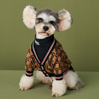Wool Dog Sweater with High Collar Warm and Cozy Dog Sweater for Winter