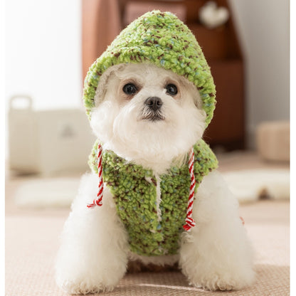 Snowman Embroidered Sherpa Pet Hoodie