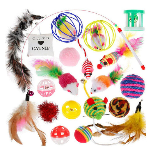 Pet cat toy set