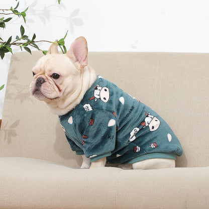 Fashionable French Plush Pajamas for Pets