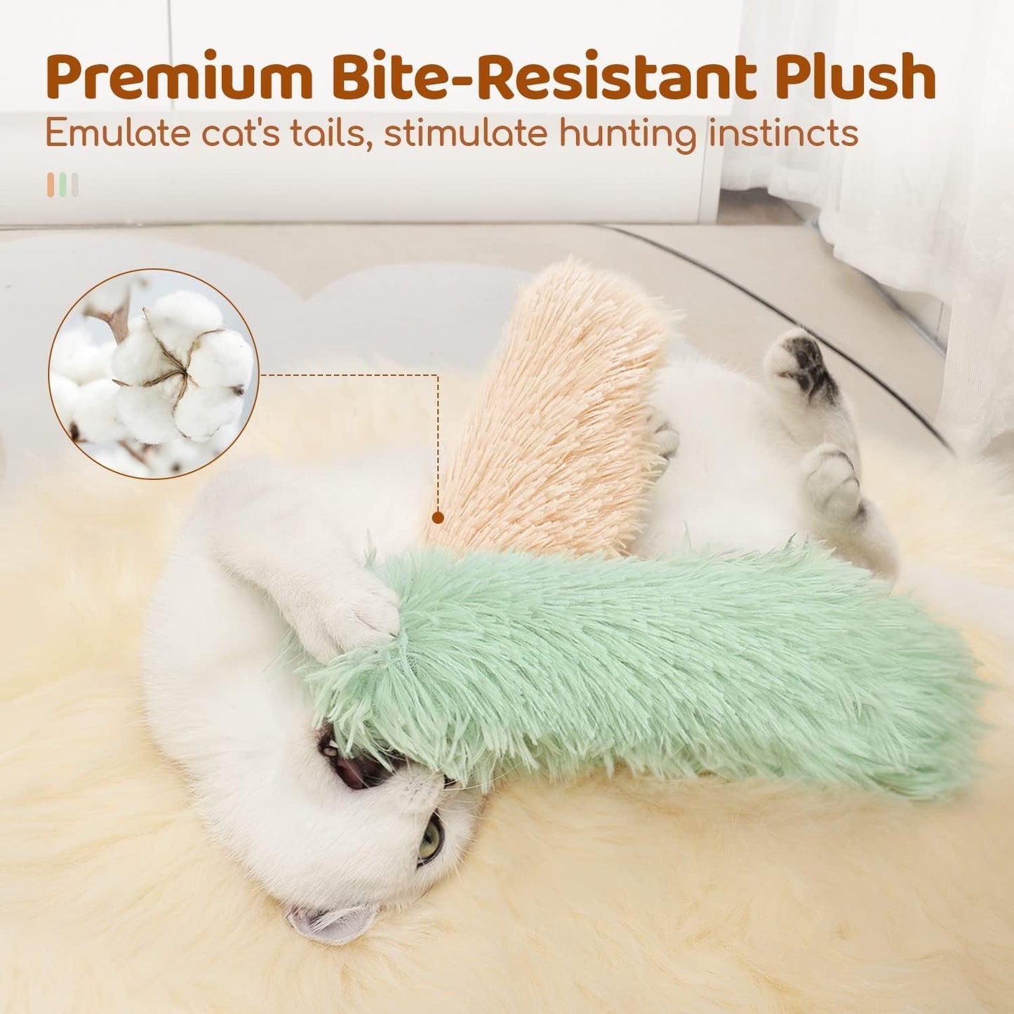 Plush Cat Pillow Toy for Play and Comfort