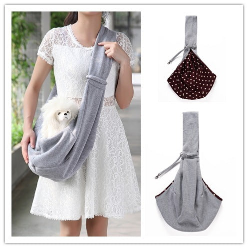 Pet Bag One-shoulder Pet Bag Skew Spanner Bag Breathable Dog Bag