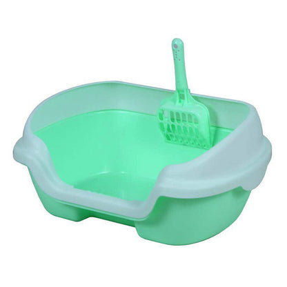 Semi-Enclosed Cat Litter Box