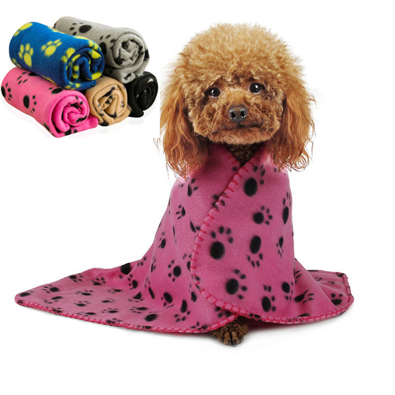 Soft Fleece Pet Blanket for Dogs & Cats