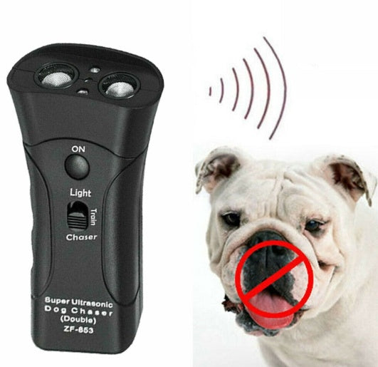 Multi-function Ultrasonic Dog Aggressive Pet Training Flashlight