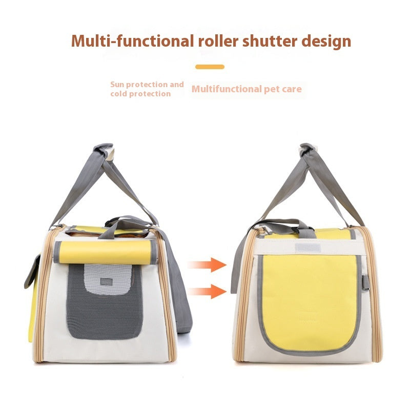 Portable Large Capacity Foldable Single Shoulder Pet Bag