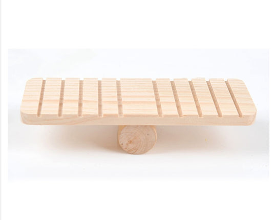 Hamster wooden seesaw