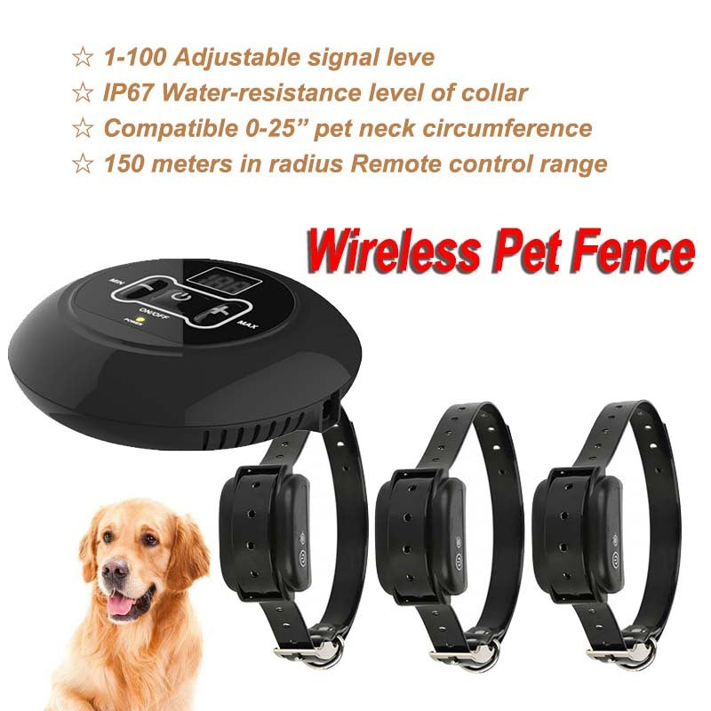 Wireless Pet Fence Electric Waterproof Intelligent Training Collar