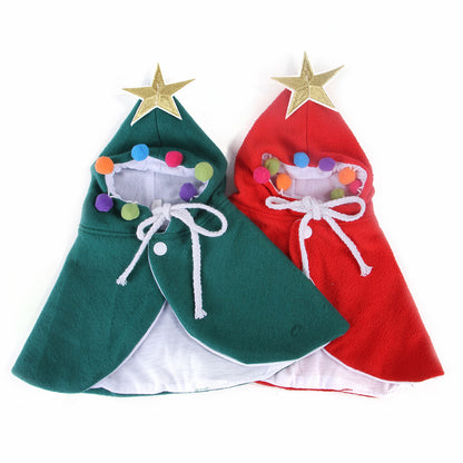 Funny Cat Cape Christmas and Halloween Costume for Pets