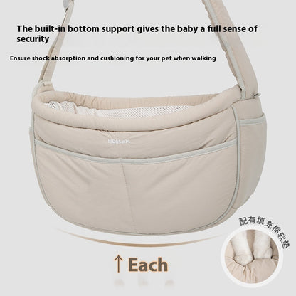 Portable Outdoor Lightweight Adjustable Pet Messenger Bag