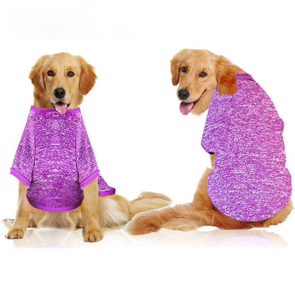 Warm Knitted Dog Sweater for Large Dogs