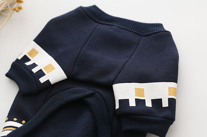 Casual Cotton Sweater for Pets Comfortable National Style Pet Clothing