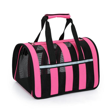 Portable Space Capsule Pet Bag with Geometric Pattern