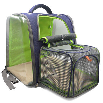 Transparent Pet Backpack with Ventilation for Travel