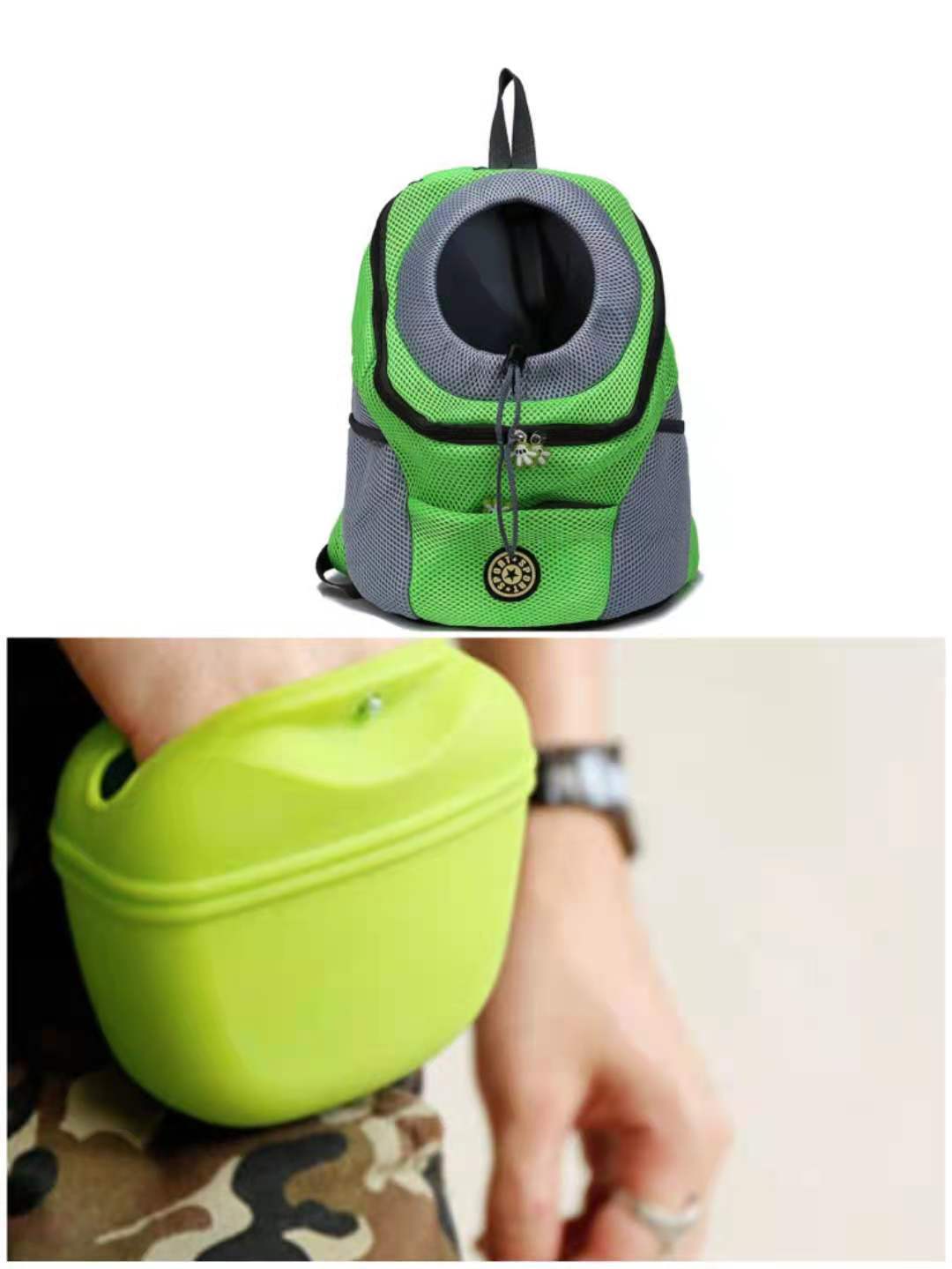 Portable Puppy Snack Bag Snack Bag Pet Training Bag With Clip Magnetic Closure Dog Snack Bag Silicone