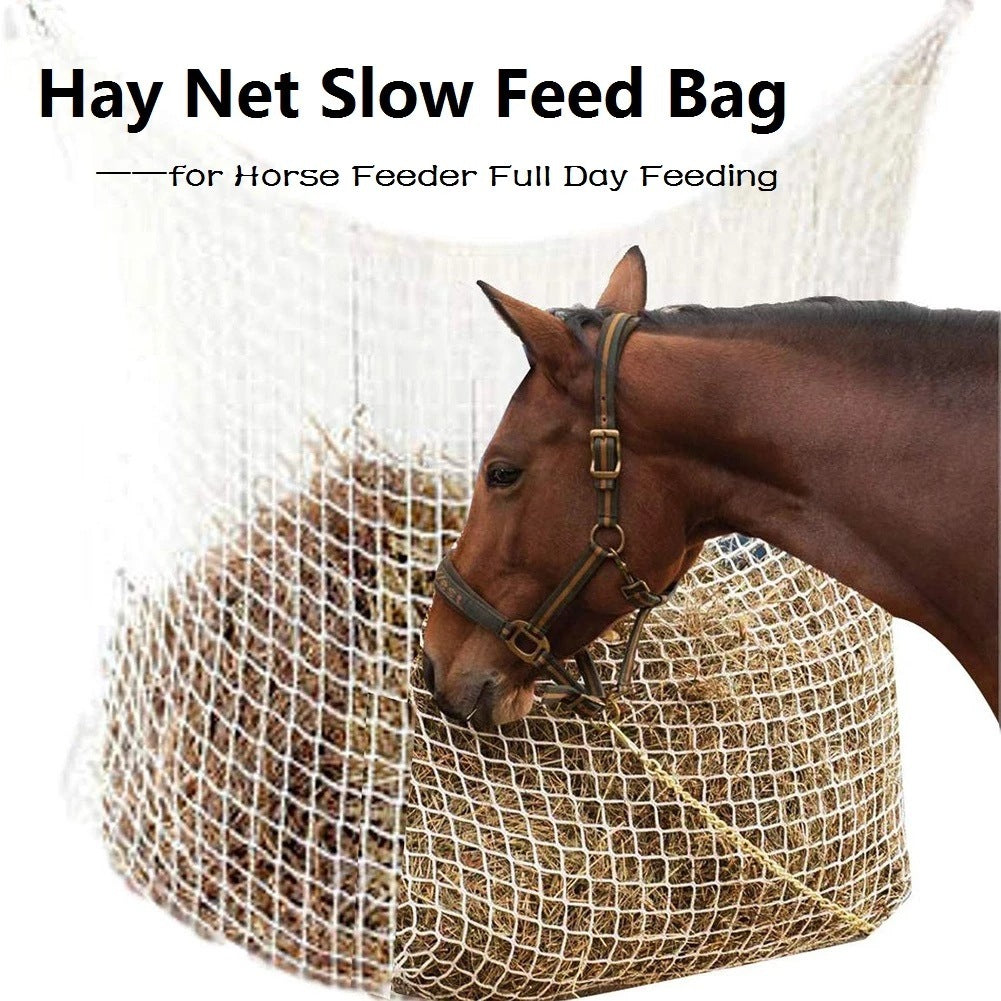 Weaving Grid Horse Hanging Feeding Bag